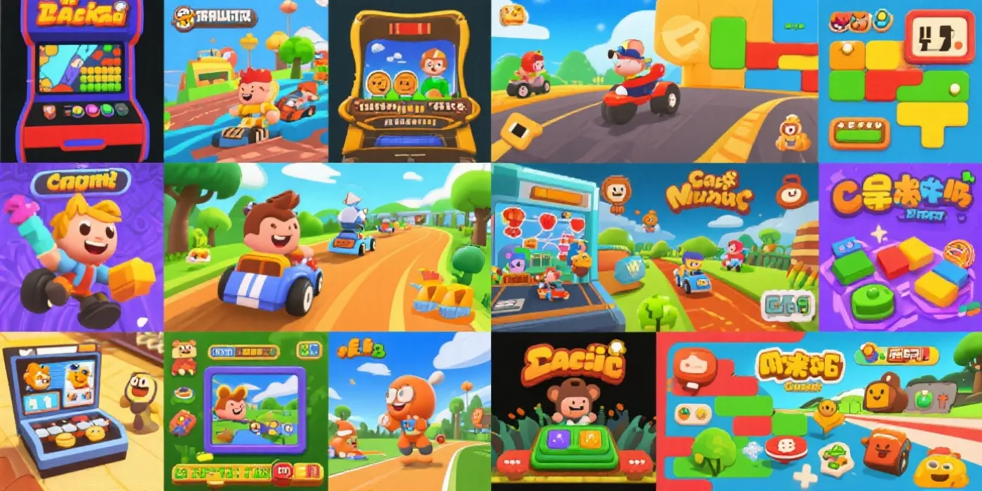 游戏主题拼接图